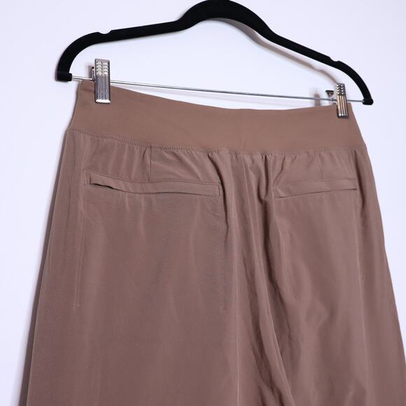 ATHLETA Cardiff Pant Rustic Beige Waist Tie Straight Leg Casual Women's 12 - Picture 10 of 16